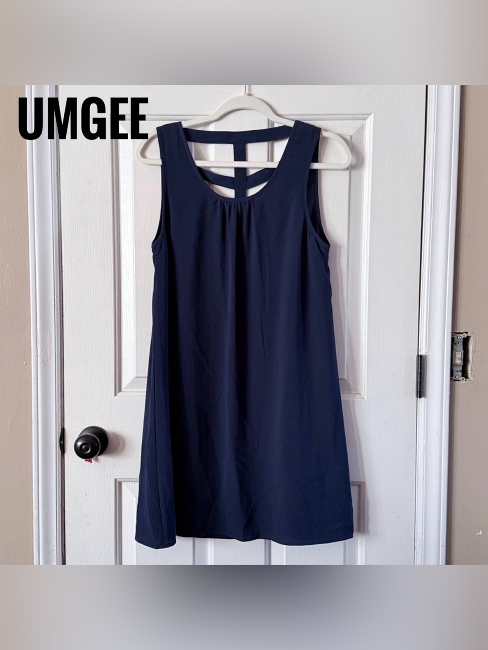 * Umgee Navy Sleeveless Mini Dress. Sz M